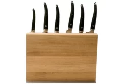 Laguiole En Aubrac Gourmet COL99CUIGOEBIB 6-piece Knife Set Ebony Wood With Knife Block -Knife Shop AUCOL99CUIGOEBIB 03 laguiole en aubrac