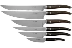 Laguiole En Aubrac Gourmet COL99CUIGOEBIB 6-piece Knife Set Ebony Wood With Knife Block -Knife Shop AUCOL99CUIGOEBIB 04 laguiole en aubrac