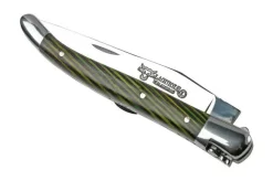 Laguiole En Aubrac Green Samba L0210SAVIFSJ1 Samba Wood, Polished, Laguiole Pocket Knife, 10 Cm -Knife Shop AUL0210SAVIFSJ1 04 laguioleaubrac