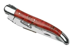 Laguiole En Aubrac Red Poplar Burl L0212LPRIFSJ1 Poplar Wood, Polished, Laguiole Pocket Knife, 12 Cm -Knife Shop AUL0212LPRIFSJ1 04 laguioleaubrac