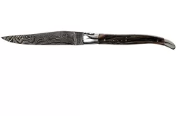 Laguiole En Aubrac 12 Cm Damast Pocket Knife, Full Handle Horn L0712PCI-FFI1