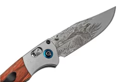 Benchmade Mini Crooked River Pheasant Limited Edition Artist Series 15085-2204, Hunting Pocket Knife, Casey Underwood Design -Knife Shop BE15085 2204 06 benchmade