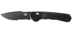 Benchmade Vallation 407SBK Serrated Black Blade, Pocket Knife