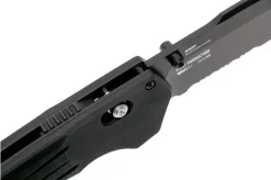 Benchmade Vallation 407SBK Serrated Black Blade, Pocket Knife -Knife Shop BE407SBK 06 benchmade be407sbk 06