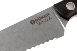 Böker 130381, Saga Bread Knife, Grenadill -Knife Shop BO130381 04 boker saga stonewash grandil bo130381 04