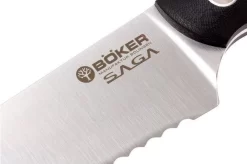 Böker 131281 Saga Bread Knife 23 Cm, Blue Satin Finish -Knife Shop BO131281 04 boker saga satin bo131281 04