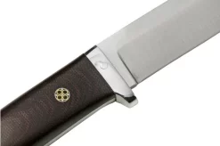 Bark River Classic Drop Point Hunter CPM S45VN Burgundy Canvas Micarta Mosaic Pins, Fixed Knife -Knife Shop BRK02 176BCMMP 05 barkriver