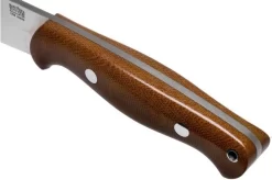 Bark River North Country EDC 2 CPM S45VN Natural Canvas Micarta Fixed Knife -Knife Shop BRK02 184NCM 05 bark river knives