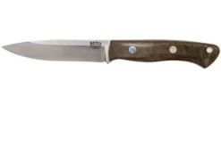 Bark River Aurora 3V, Green Canvas Micarta Bushcraft Knife