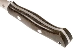 Bark River Aurora 3V, Green Canvas Micarta Bushcraft Knife -Knife Shop BRK06 122 3VGRC 04 bark river brk06 122 3vgrc 04