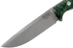 Bark River - Gunny Hunter A2 Forest Green Elder Burl -Knife Shop BRK07 012FGEB 03 bark river