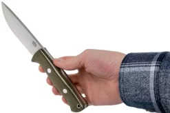 Bark River Bravo 1 Rampless CPM 154, Green Canvas Micarta -Knife Shop BRK07 171GNC RS 06 bark river