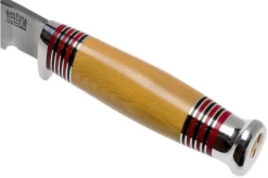 Bark River Michigan Hunter CPM Cru Wear Antique Ivory Micarta Hunting Knife -Knife Shop BRK08 161AIM 05 bark river knives