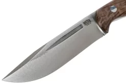 Bark River Cub CPM 3V, Hellfire Maple Burl, Mosaic Pin Bushcraft Knife -Knife Shop BRK08 221HFM 03 bark river