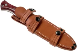 Bark River Cub CPM 3V, Hellfire Maple Burl, Mosaic Pin Bushcraft Knife -Knife Shop BRK08 221HFM 07 bark river