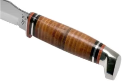 Case Gut Hook, Leather Hunter, 00517, 375-4G SS Hunting Knife -Knife Shop CE00517 05 case