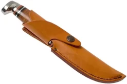 Case Gut Hook, Leather Hunter, 00517, 375-4G SS Hunting Knife -Knife Shop CE00517 06 case
