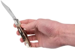 Case Stockman Amber Jigged Bone, 00128, 6347 SS Pocket Knife -Knife Shop CE128 11 case ce128 11