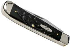 Case Trapper Rough Black Synthetic, 18221, 6254 SS Pocket Knife -Knife Shop CE18221 04 case