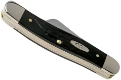 Case Medium Stockman Rough Black Synthetic, 18222, 6318 SS Pocket Knife -Knife Shop CE18222 04 case