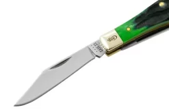 Case Small Swell Center Jack, Hunter Green Bone, Deep Canyon, 75837, 6225 1/2 SS, Pocket Knife -Knife Shop CE75837 03 case