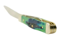 Case Small Swell Center Jack, Hunter Green Bone, Deep Canyon, 75837, 6225 1/2 SS, Pocket Knife -Knife Shop CE75837 05 case