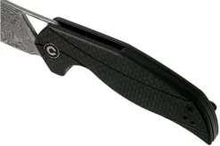 Civivi Anthropos C903DS Damascus, Carbon Fibre & Black G10 Pocket Knife, Elijah Isham Design -Knife Shop CIC903DS 07 civivi