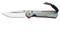 Chris Reeve Small Sebenza 31 Unique Graphic Drop Point 2023 S31-1400-23-A Pocket Knife