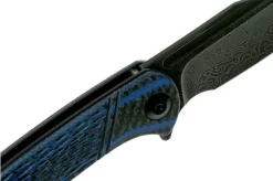Civivi Dogma C2014DS-2 Damascus, Carbon Fibre & Blue G10 Pocket Knife -Knife Shop CiC2014DS 2 06 civivi