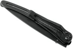 Deejo Composite Black One-Hand 37g, Carbon Fibre 1GC500 Serrated Pocket Knife -Knife Shop DJ1GC500 05 deejo