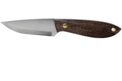 Brisa Bobtail 80 Bison Micarta Handle, 12C27 Scandi, Multi-carry Sheath 9954