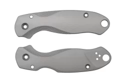 Flytanium Spyderco Para 3 Scales, Lotus Blasted Titanium