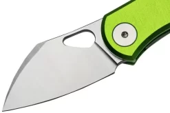 GiantMouse ACE Nibbler Green Aluminum, N690 Pocket Knife, Ansø And Voxnaes Design -Knife Shop GMNIBBLER ALU GREEN 03 giantmouse