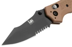 Heckler & Koch Exemplar 54153 Dark Earth Serrated, Pocket Knife -Knife Shop HE54153 03 hecklerkoch