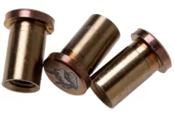 Rick Hinderer Handle Nuts Bronze Titanium, Lasered Horse Head, Set Of 3, XM18 3,5” Skinny