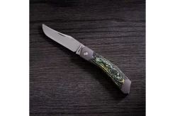 Jack Wolf Cyborg Jack CYBO-01-CTS Fat Carbon Toxic Storm, Slipjoint Pocket Knife
