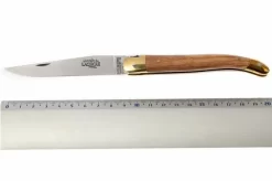 Forge De Laguiole - Natural Wood Folder, Olivewood -Knife Shop LA1211OL 05 forge de laguiole vouwmes la1211ol d5