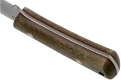 LT Wright Gary Wines Bushcrafter, O1, Matte Green Micarta, Red Liners, Leather Sheath, Bushcraft Knife -Knife Shop LT GWB GM RL LS 04 lt wright