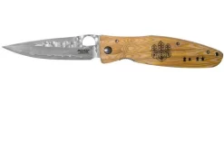 Mcusta MC-0182G Sengoku Toyotomi Hideyoshi SPG2, Yellow Pakka Wood, Gentleman's Knife