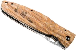 Mcusta MC-0182G Sengoku Toyotomi Hideyoshi SPG2, Yellow Pakka Wood, Gentleman's Knife -Knife Shop MC 0182G 04 mcusta