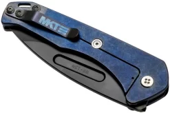 Medford Praetorian Slim, S35VN PVD, Drop Point, Faced & Flamed Blue Handles Pocket Knife -Knife Shop MF 20 PS 02 04 medford