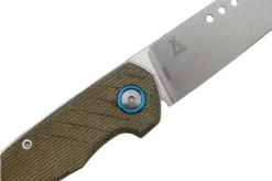 MKM Root RT-GC Satin Green Canvas Micarta Pocket Knife, Jens Anso Design -Knife Shop MMK RT GC 05 mkm