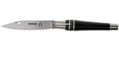 Nontron No. 22 Nickel Silver Turning Ferrule, Marquetry Ebony Aluminium, Double Ferrule NN22DVEBALU Pocket Knife