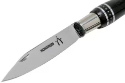 Nontron No. 22 Nickel Silver Turning Ferrule, Marquetry Ebony Aluminium, Double Ferrule NN22DVEBALU Pocket Knife -Knife Shop NN22DVEBALU 03 nontron
