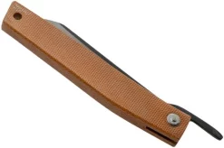 Ohta FK9 Higonokami-pocket Knife, Natural Canvas Micarta -Knife Shop OHTA OFF FK9 M N 04 ohta knives