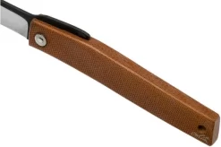 Ohta FK9 Higonokami-pocket Knife, Natural Canvas Micarta -Knife Shop OHTA OFF FK9 M N 07 ohta knives