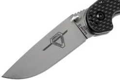 Ontario RAT-2 D2 Carbon Fibre, Plain Edge Satin, 8832 -Knife Shop OKC8832 03 ontario