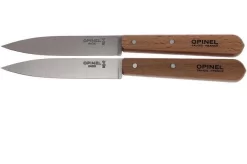 Opinel Paring Knives, Set Of 2 N°122 Natural, Stainless