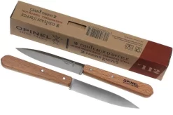Opinel Paring Knives, Set Of 2 N°122 Natural, Stainless -Knife Shop OP001223 07 opinel no 112 op001223 07