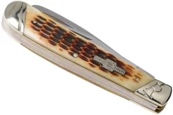 Rough Ryder Equestrian Trapper Amber Bone RR1971 Slipjoint Pocket Knife -Knife Shop RY1971 04 rough ryder